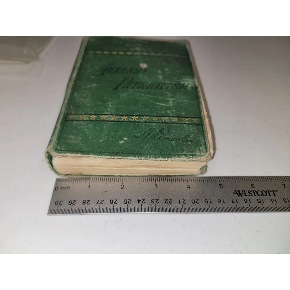 RARE AMERICAN PATRIOTISM Peabody 1st Edition 1886 P Lincoln FAIR SEE PICS
